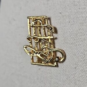 Musical Notes Brooch
